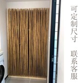 日式 屏风客厅餐厅小户型隔断移动入户屏风办公室隔断竹子简易屏风