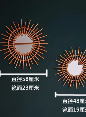 拍摄艺术装饰民宿客厅化妆镜子