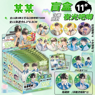 某某吧唧盲盒75MM马口铁徽章胸章江添盛望耽美周边盲抽吧唧