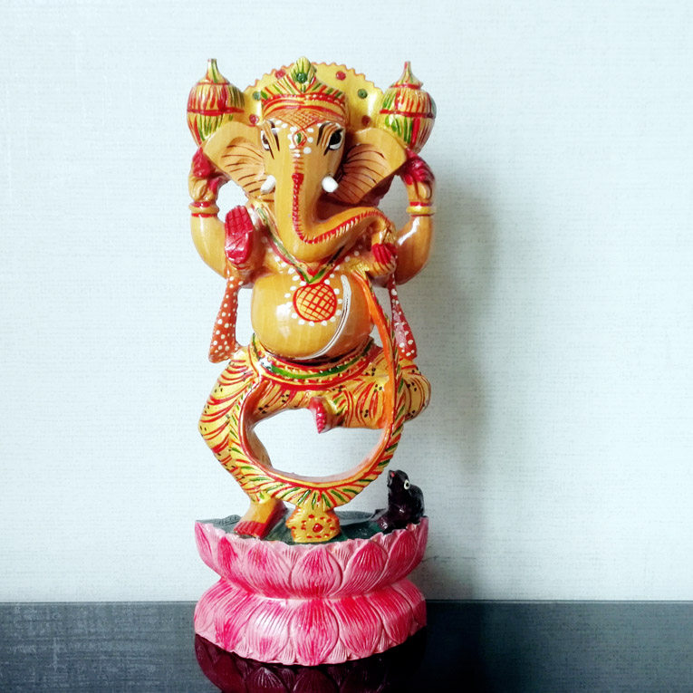 印度泰国东南亚风禅意彩绘象头神