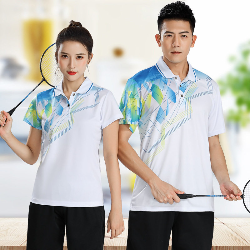 定制对克羽毛球服套装男女夏季短袖运动服团队乒乓球服比赛训练服图片
