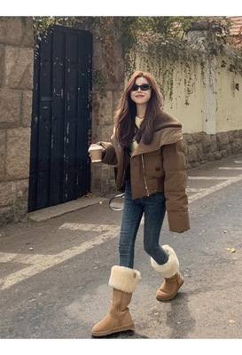 羽绒棉服冬季2025年女款新款短款冬款棉衣设计感小个子棉袄外套冬