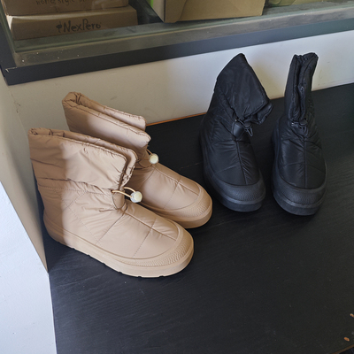 2025年新款~厚底雪地靴女冬季保暖加绒防水防滑短靴时尚百搭棉鞋