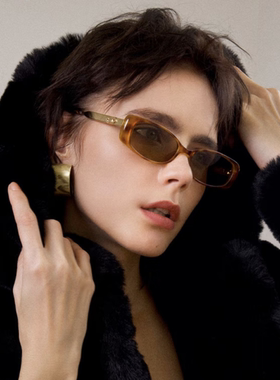 2025年欧美复古窄框防紫外线墨镜