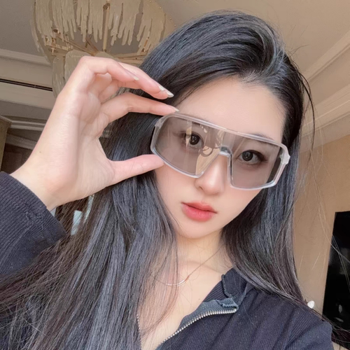 护目一体运动男女变色片骑行眼镜