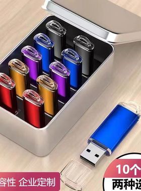 10个盒装包邮 128MB256M512M 1G2G4G8G16gu盘高速u盘定制刻字优盘