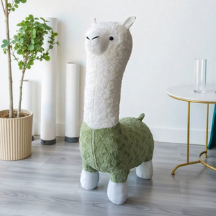 凳 羊驼座椅动物凳子家居好物乔迁礼物落地摆件暖居带轮子创意换鞋