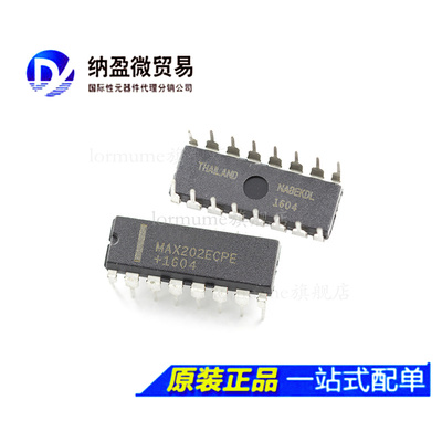 MAX202ECPE MAX202 DIP-16 驱动器线路收发器 全新原装