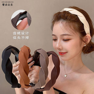 中秋好物-发箍女发饰洗脸防滑外戴显脸小发卡夏编织网红麻花头箍