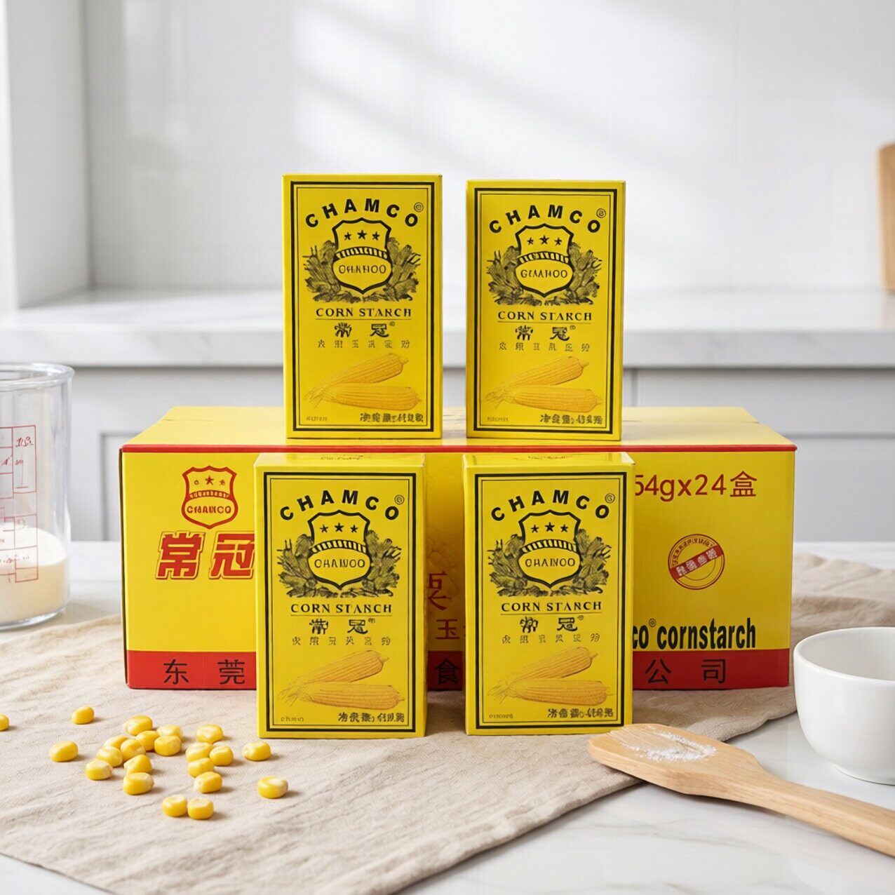 常冠牌粟粉玉米淀粉454克X24盒/整箱生粉勾芡粉蛋糕面粉烘焙原料