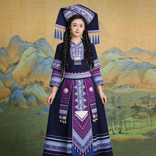 哈尼宝贝啊么苗族吉量广西壮族三月三火把节卡丹皇舞蹈演出服装女