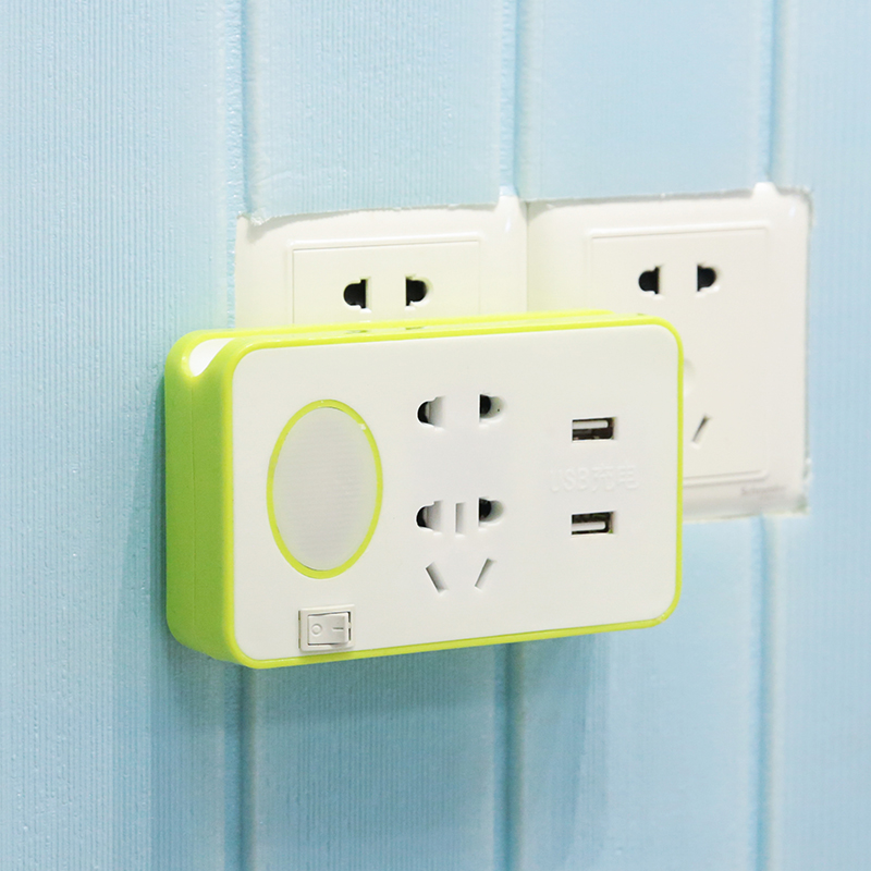 插座转换器面板多孔位插板不带线插排无线一转三多功能分插头