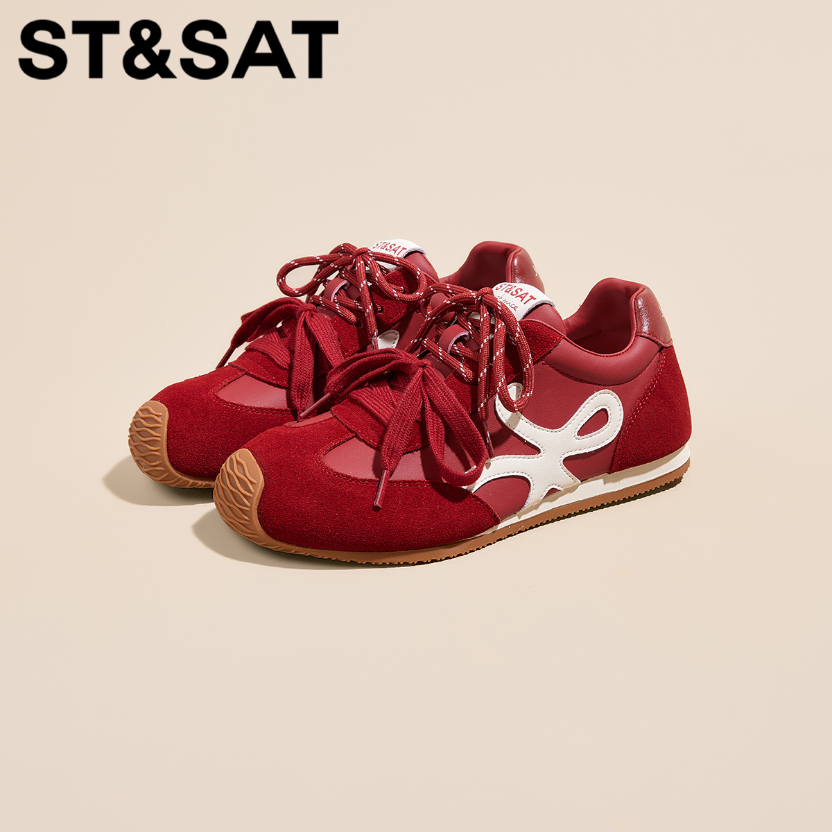 星期六时尚简约舒适内增高德训鞋