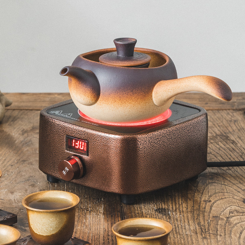 侧把煮茶壶陶瓷小型电陶炉煮茶器黑茶白茶普洱小青柑电热烧茶壶|msdalam kategori pinggan mangkuk, set teh, teko - dari Buy2taobao.com untuk memberikan perkhidmatan ejen Taobao profesional membeli
