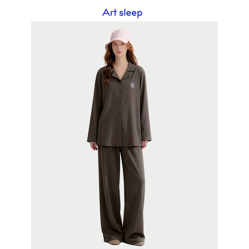 Art sleep「日系极简版」睡衣女春秋季长袖纯棉松弛感宽松可外穿