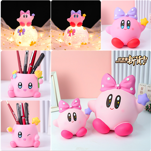 星之卡比夜市摆摊赚钱钱罐涂色卡通模具石膏像乳胶模具石膏娃娃涂