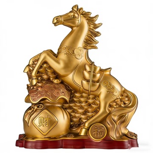 爆款DIY福袋黄金马涂鸦模具彩绘石膏娃娃乳胶立体磨具卡通摆摊