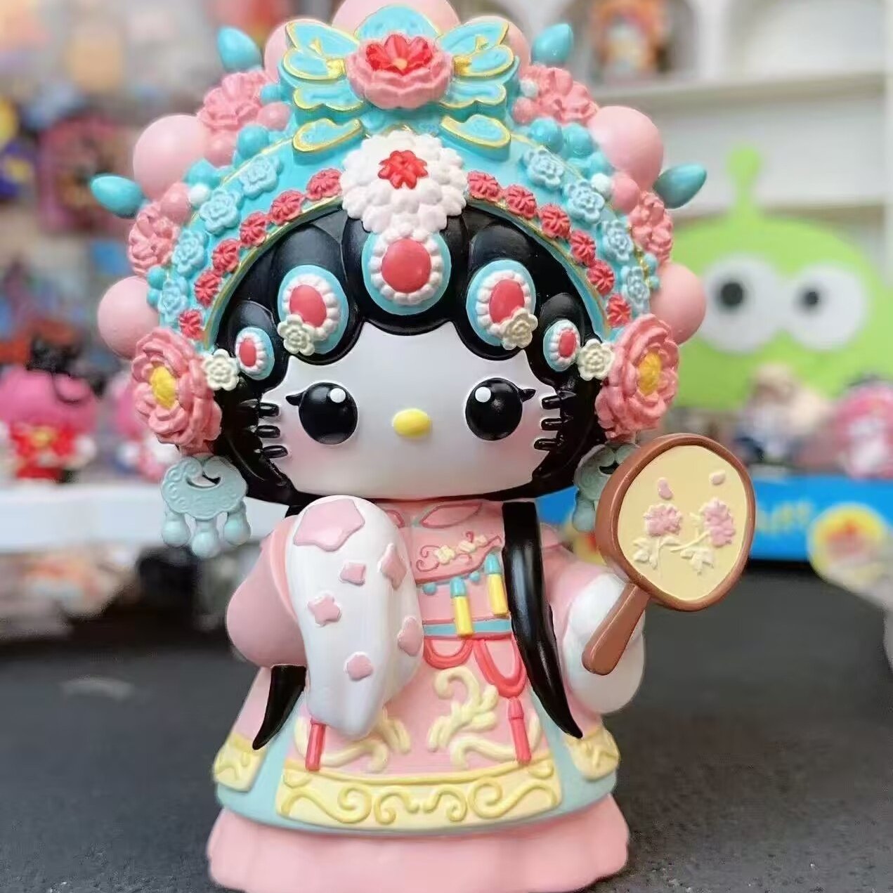 爆款DIY戏曲KT猫京剧卡通涂鸦模具彩绘石膏娃娃乳胶立体磨具手绘,玩具/童车/益智/积木/模型,白模填色/模具彩绘/石膏娃娃,淘宝优惠券,粉丝福利购,淘宝优惠卷