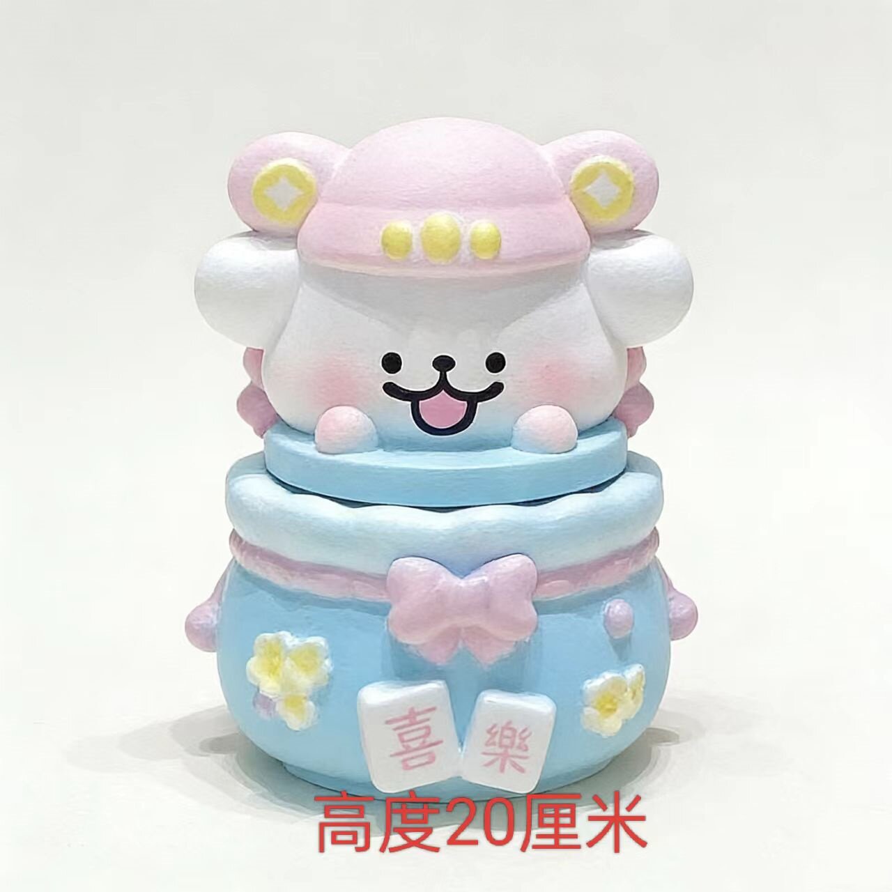 新款DIY醒狮线条狗罐子涂鸦模具彩绘石膏娃娃乳胶立体磨具卡通