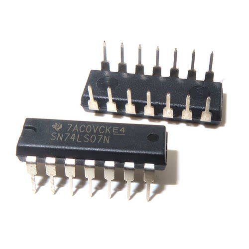进口TI全新原装74LS07 SN74LS07N HD74LS07P 直插DIP14逻辑芯片IC
