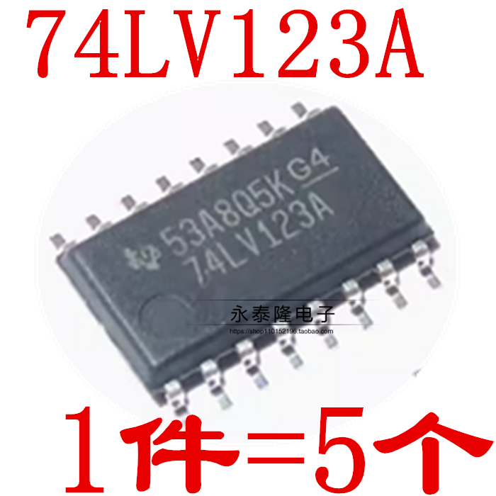全新原装 SN74LV123ANSR 5.2MM中体 SOP16 印字74LV123A 触发器
