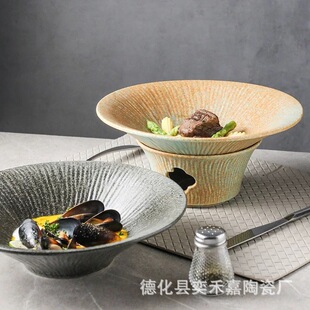 酒店餐具干锅蜡烛保温加热炉家用鱼盘汤盘陶瓷热菜盘餐厅明炉餐具