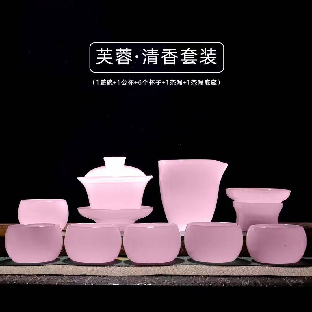 景德镇玉瓷茶具高档送礼新款轻奢高档泡茶壶白瓷盖碗茶杯酒具套装,餐饮具,白酒杯,淘宝优惠券,粉丝福利购,淘宝优惠卷