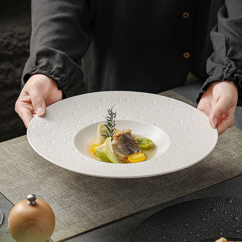 纯白商用草帽碗意大利面盘酒店餐厅餐具创意白瓷浓汤碗水果沙拉碗,餐饮具,盘,淘宝优惠券,粉丝福利购,淘宝优惠卷