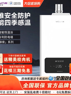 万和燃气热水器13NG30/16NG30/13NG26智能恒温强排式13/16L天然气