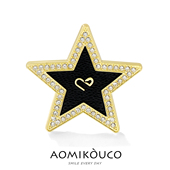 小香风皮革五角星胸针高档女奢华气质镶钻别针防走光胸针外套配饰