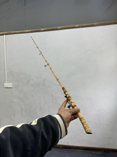 路亚专用抄网便携手工竹鞭微物马口溪流野钓小型涂胶捞鱼小号抄网
