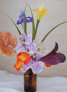 cosa原创花艺师设计高质感氛围感多巴胺插花假花花艺家居店铺装饰