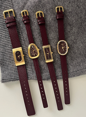 新年限定蛇形手表女安可拉红显白高级感时尚气质复古轻奢品牌正品