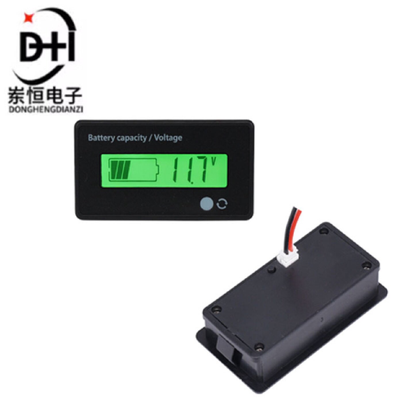 电池电量表12V24V48V60V72V锂电池铅酸电瓶电量显示器GY6D