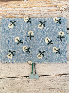 手工制作日本mina皆川明skip小花布料手账书衣HOBOA6/A5MD封套