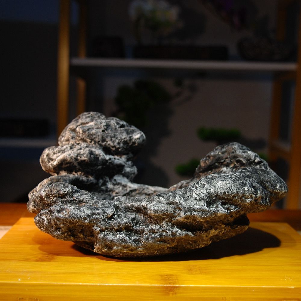 多肉花盆创意造景茶盘石头中式中国风做旧仿古艺术花盆水槽假山