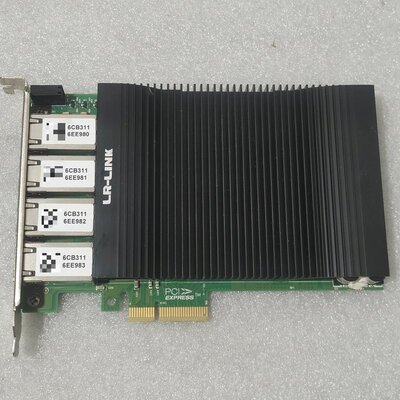 议价-LR-LINK LRES2004PT-POE 四口千兆网卡，-可维修