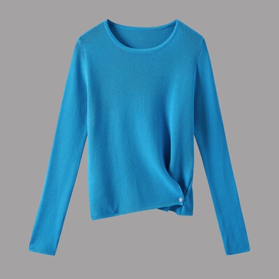 大洪官方柠檬气泡水开衩针织罩衫