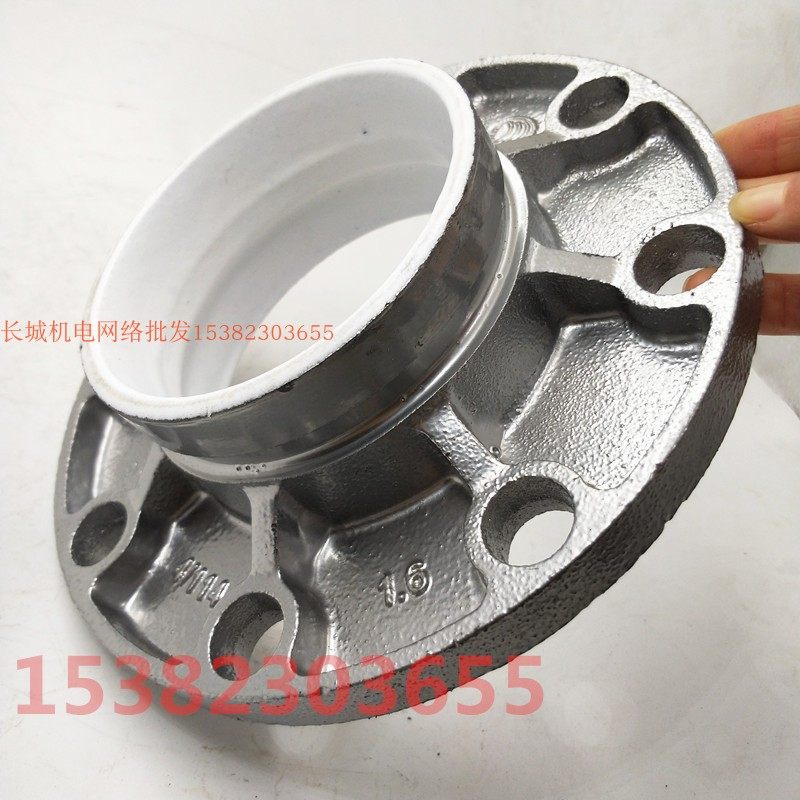 给水衬塑卡箍法兰消防给水沟槽衬腐蚀转法兰片给水89 108 159 219