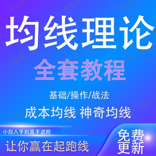 均线理论股票视频教程MA移动平均线实战法培训课炒股教程战法