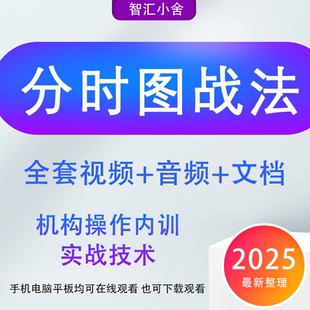 分时图战法形态指标做T涨停板分时量波交易实战精解股票视频教程