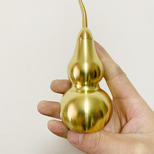 黄铜手工平安葫芦摆件好运汽车全铜挂件家具工艺品办公室礼品潮流