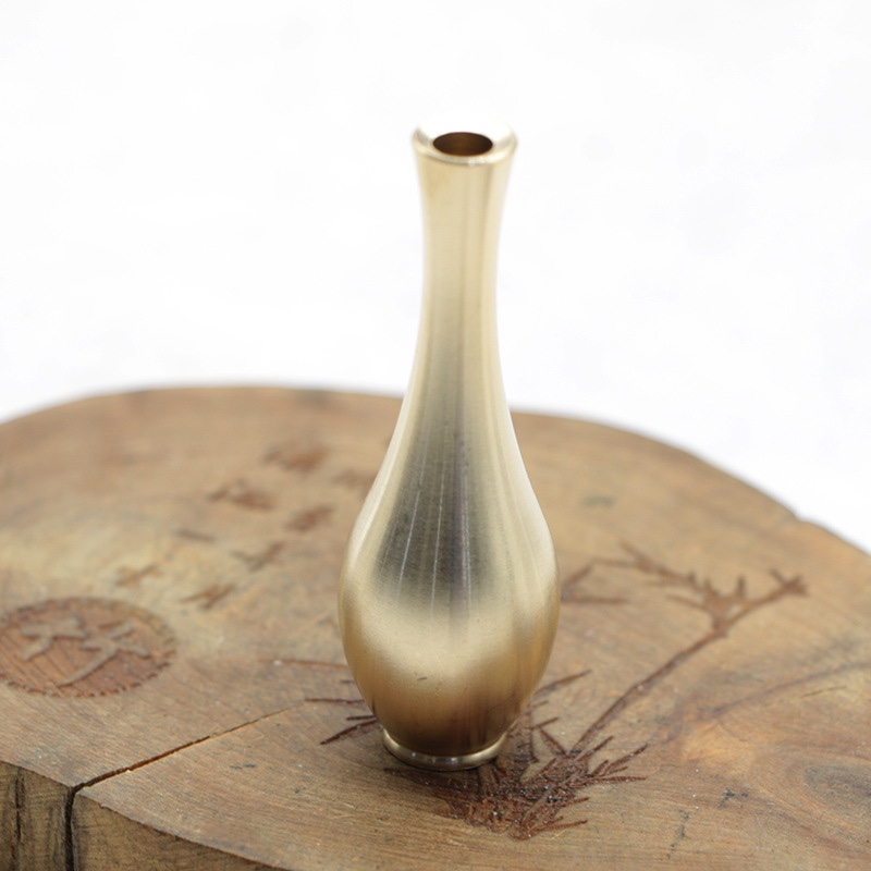 复古黄铜客厅铜花瓶铜仿古