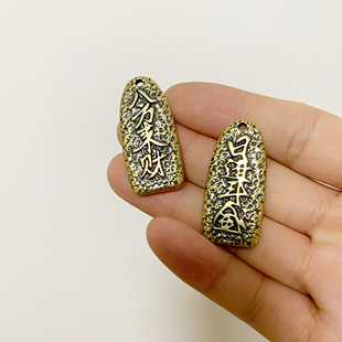 黄铜吉祥如意吊坠八方来财个性钥匙扣挂件日进斗金牌配饰随铜挂件