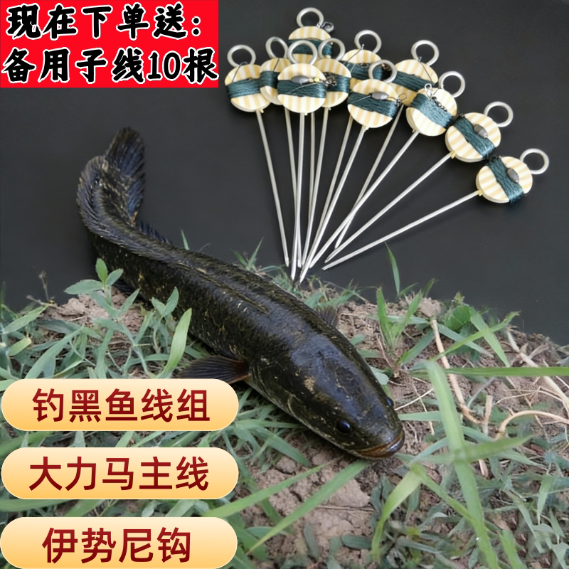 钓黑鱼钩线组伊势尼钩挂饵即用图片