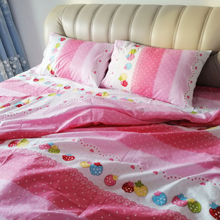 特价 处理40支全纯棉床单双人被套被罩枕套1.5m1.8米学生宿舍床品