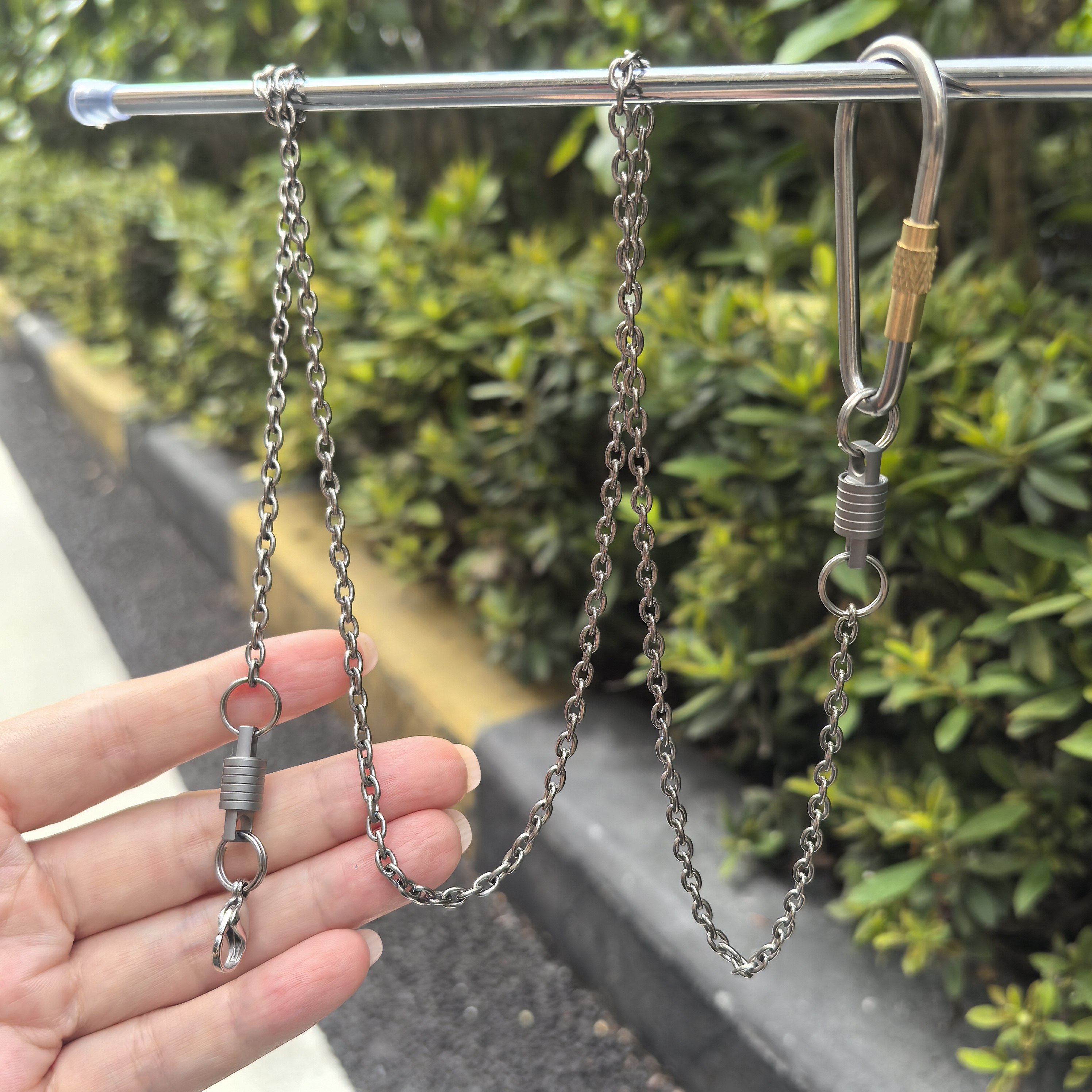 信鑫钛钛合金鸟脚扣防飞绳遛鸟链
