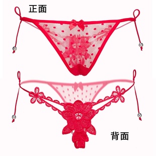 女大码 性感系带丁字裤 内裤 女诱惑T裤 女t 特价 内衣内裤 清仓女士内裤