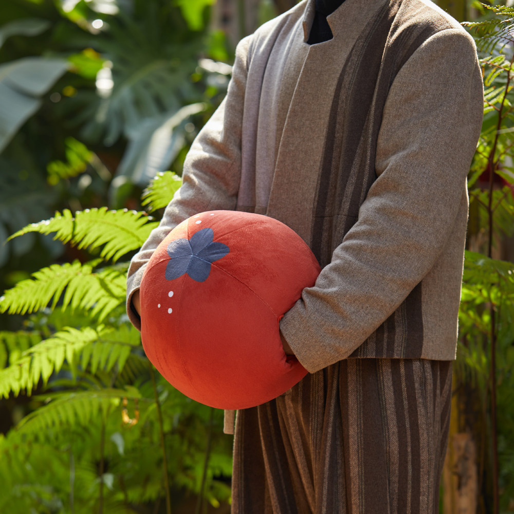 山楂手揣 · 茶空间抱枕腰靠垫红色民宿圆形水晶超柔入云屋原创