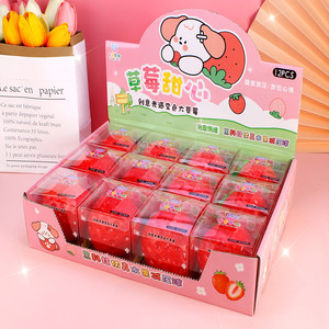 草莓造型捏捏乐儿童创意解压玩具超市供货